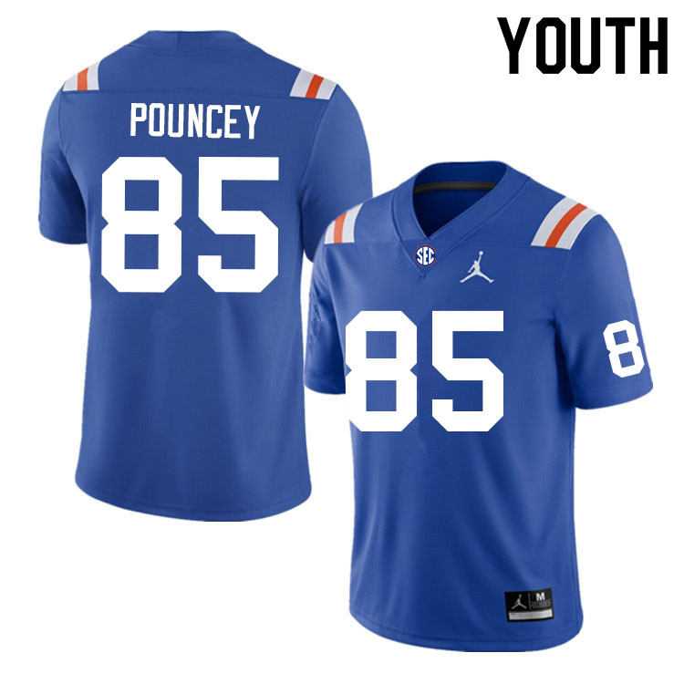 Youth #85 Jordan Pouncey Florida Gators College Football Jerseys Sale-Throwback